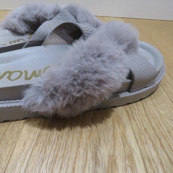 SAM EDELMAN Bianca Faux Fur Chunky Slide Shoes in Lilac Feminine - Size US 10 - Picture 9 of 12